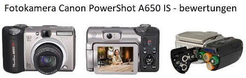 Canon PowerShot A650 IS - bewertungen