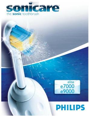 Инструкция пользователя зубная щетка Philips Elite E7000/E9000.