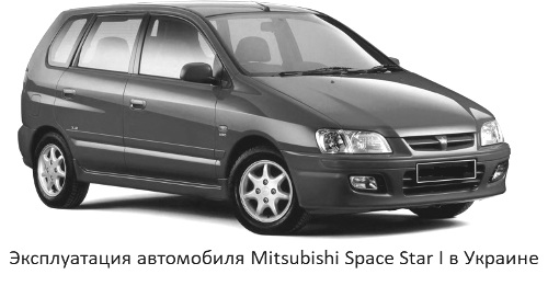 Operación del vehículo Mitsubishi Space Star I en Ucrania