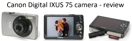 Canon Digital IXUS 75 camera - review