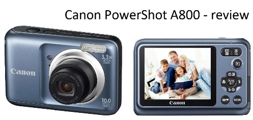 Canon PowerShot A800 - review